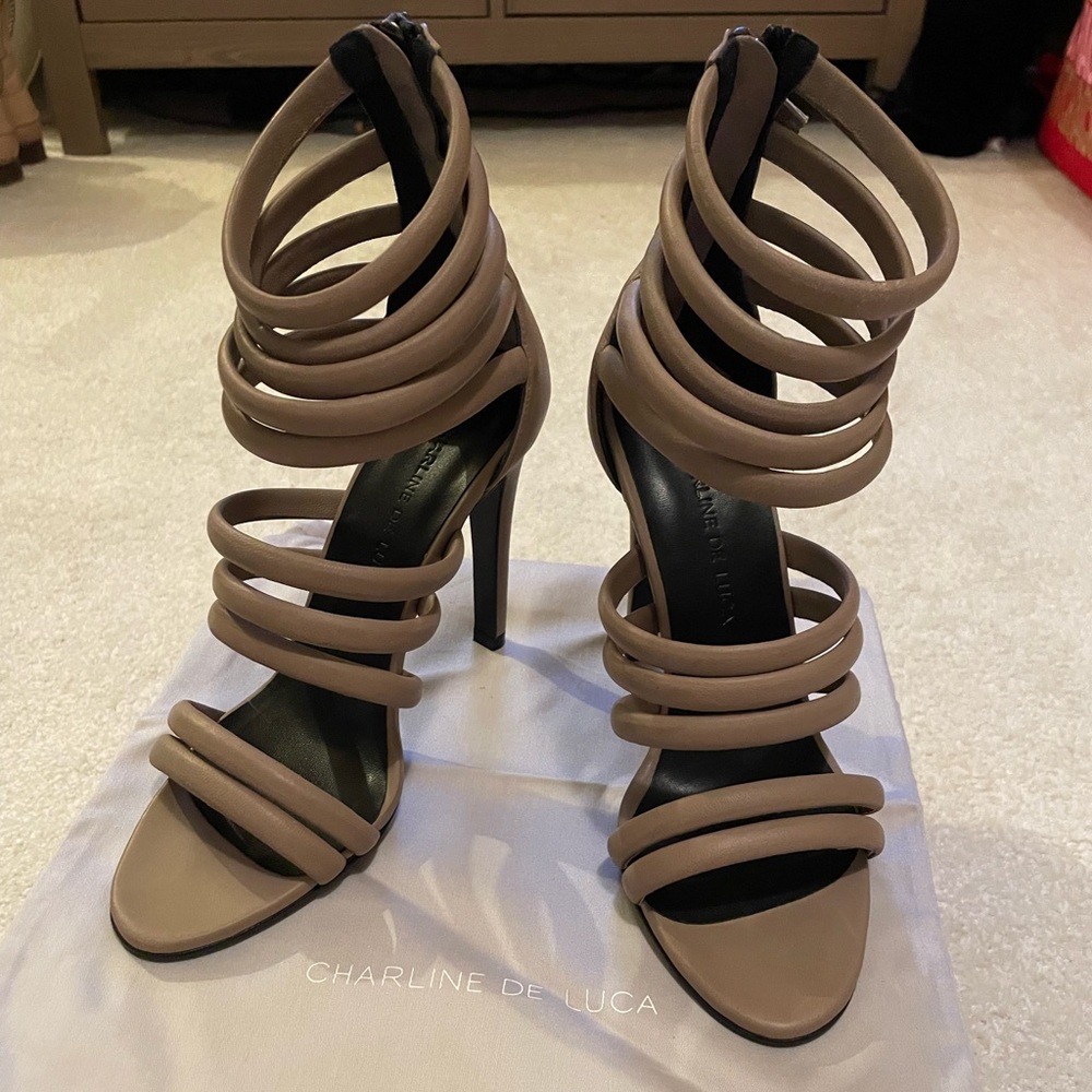 Charline De Luca Leather Heels